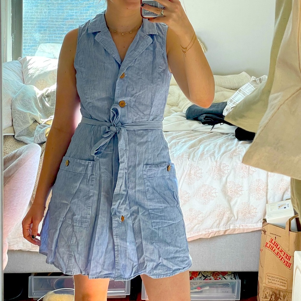 Mango linen dress